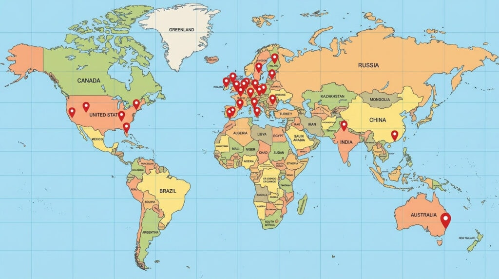 internationale koerier Easy2send | ons werkgebied